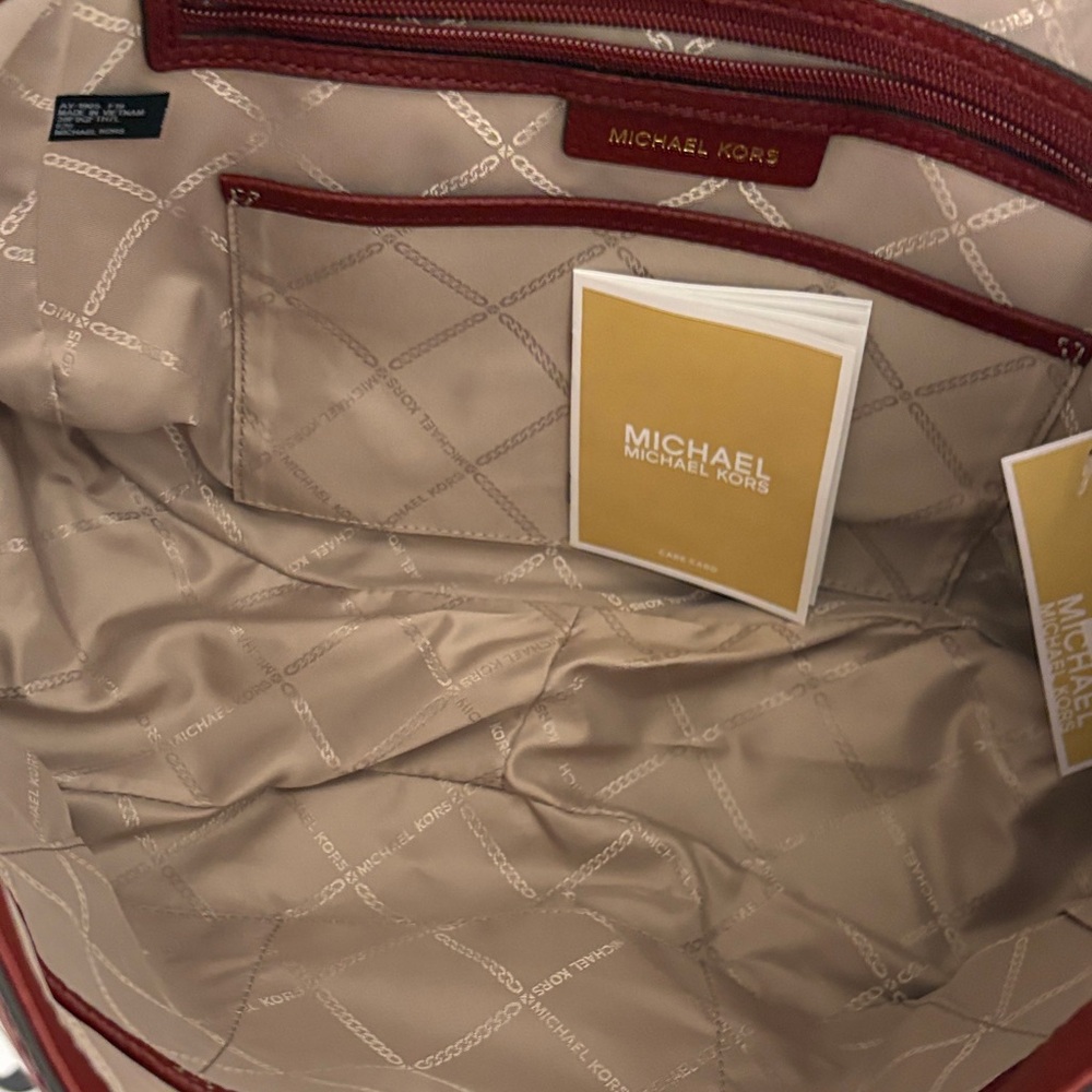 Michael Kors Rich Burgundy Hobo Bag - Picture 10 of 11